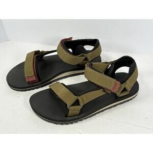 TEVA DARK OLIVE UNIVERSAL TRAIL STRAPPY HIKING SANDALS SIZE US 10 MEN